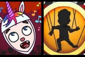 links, Logo von Opera Maker, rechts, Logo von Puppet Pals 2