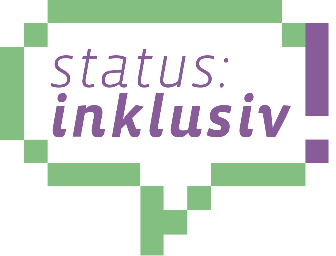 Logo zum Projekt "Status: inklusiv". Link führt zur Projektseite.